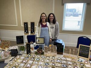 Angie & Daughter Inside Their Booth At The Eastern Star Craft Show