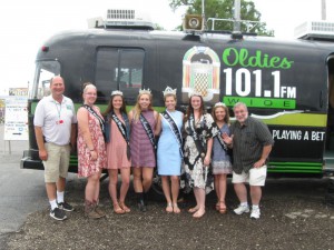WIOE's Flyin' Brian, The 2017 Kos. County Fair Queen & Court And WIOE's Gregg Reed, Monday July 10th, 2017!