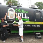 Sharon From The Warsaw Big R And Flyin' Brian At The Fair With The Oldies 101 RV