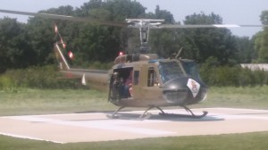 Patrons Were Offered Rides In The Huey Helicopter