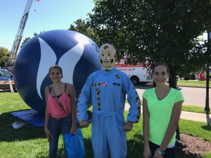 Makira, Larry The Crash Test Dummy And Mariah Enjoying Family Safety Day In Warsaw's Central Park!