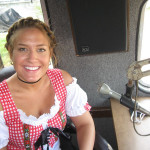 Tiffany Dressed For Octoberfest Broadcasting On WIOE!