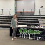 Katy Broadcasting From The WIOE Booth At The Warsaw Home Show