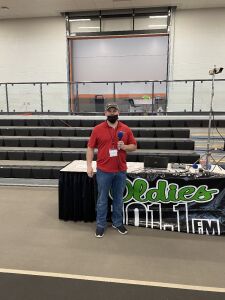Kurt Broadcasting From The WIOE Booth At The Warsaw Home Show