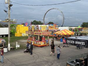 A Look At The Fair Midway From The Roof Of The Oldies RV