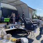 A Look At The Prizes At The Egg Fest Car Show