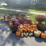 Fall Decorations At Octoberfest In Winona Lake