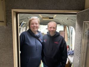 Rachell & Kevin From Collier's Take A Quick Pic Inside The Oldies RV