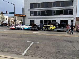 Classic Cars On Display During Warsaw's 3rd Friday's