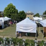 A Look At The Art Tent City Beside The Oldies RV At The Winona Lake Art Fair