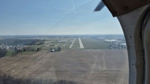 View Of Runway 18, Warsaw From Helicopter Lucy