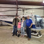 Family From Larwill Flys In WIOE's Helicopter Lucy