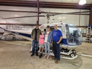 Family From Larwill Flys In WIOE's Helicopter Lucy