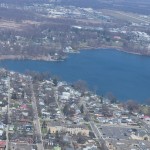 A Look At Center Lake, Warsaw From Helicopter Lucy