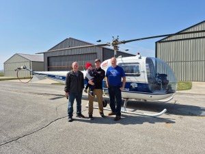 A Family From Angola & Churubusco Flew With Flyin' Brian In Helicopter Lucy