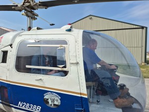 Ready To Fly In Helicopter Lucy