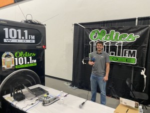 Tyler Broadcasting Live Inside The WIOE Booth At The Warsaw Home Show