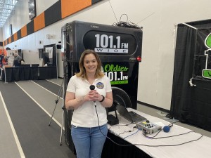 April Broadcasting Live From The WIOE Booth At The Warsaw Home Show