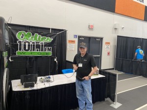 Joe Takes A Moment To Broadcast From The Warsaw  Home Show In The WIOE Booth 2026