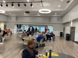 Many Enjoying Breakfast At The Kiwanis Fundraiser